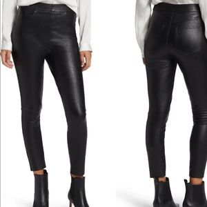 NEW! SPANX Faux Leather Ankle Skinny BLACK, SIZE MEDIUM 1199
